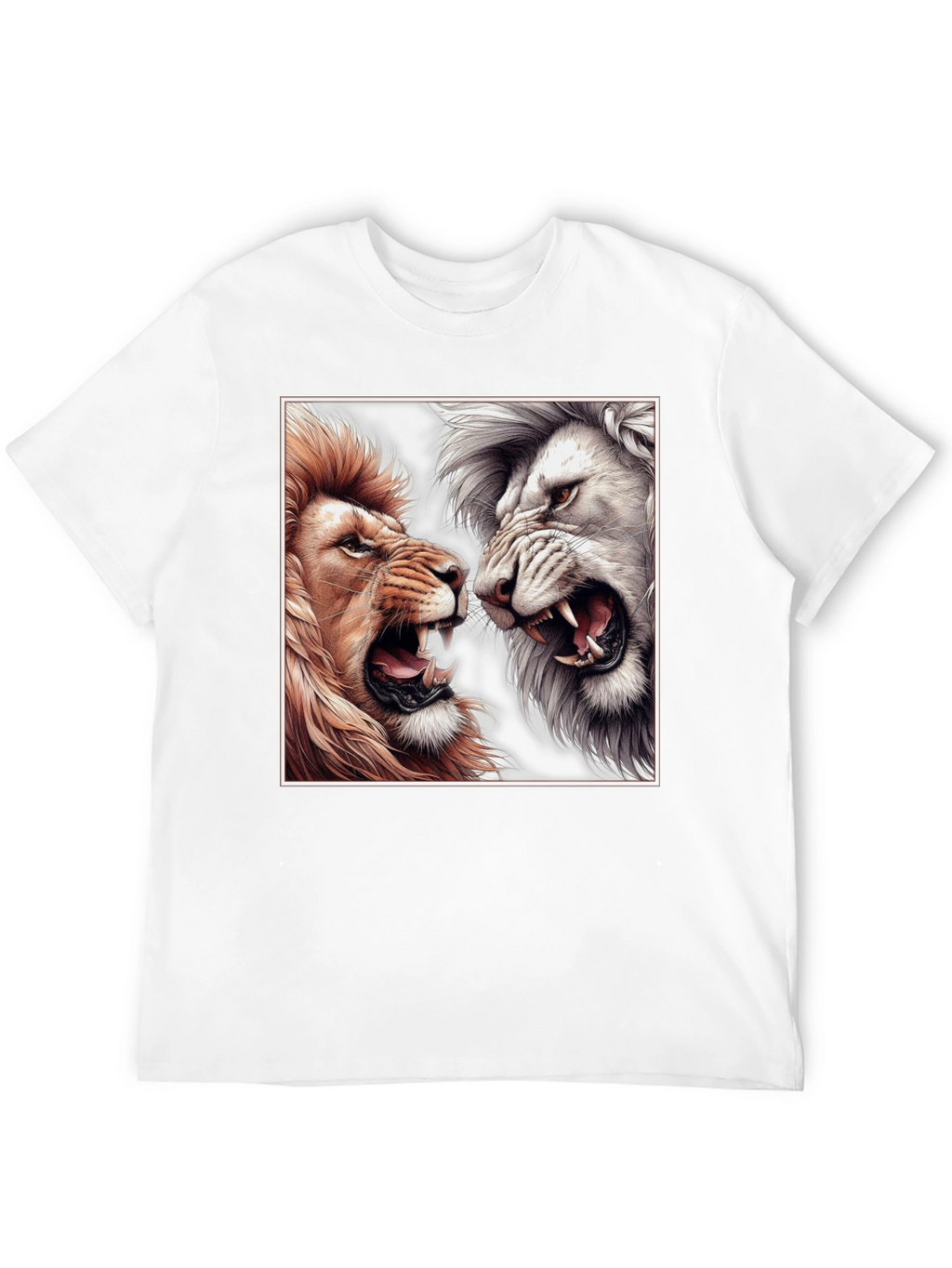 Lion Duel Graphic T-Shirt