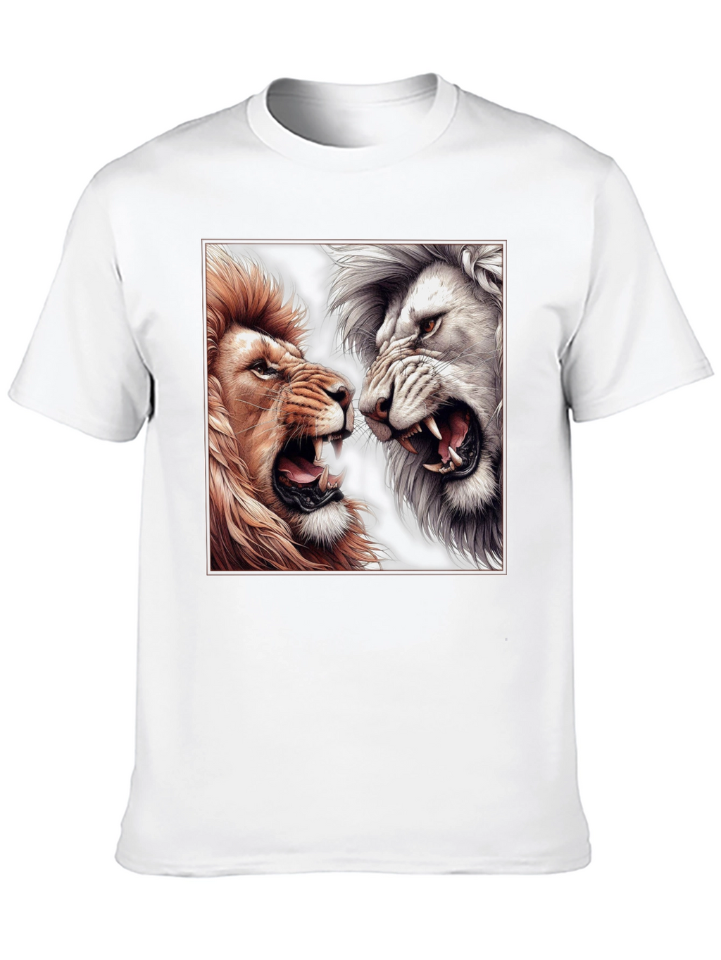Lion Duel Graphic T-Shirt