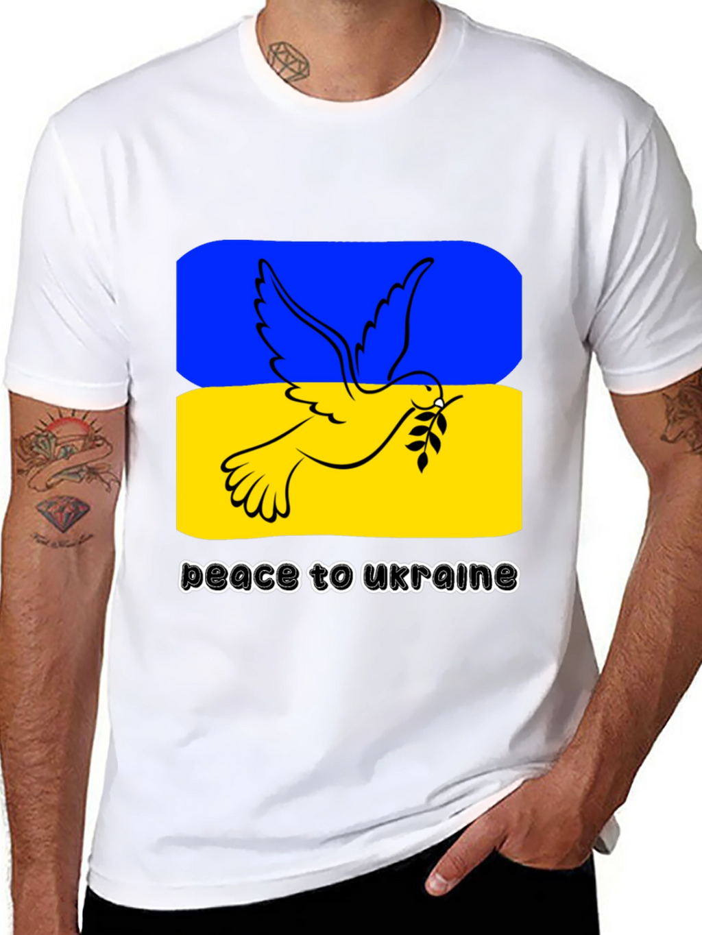 Peace for Ukraine Dove T-Shirt