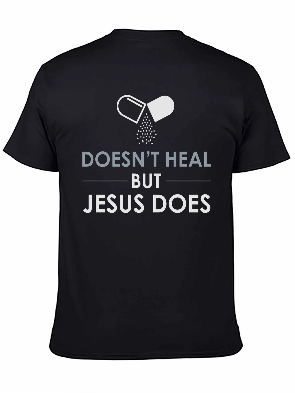 Jesus Heals Graphic Tee - Christian Faith T-Shirt