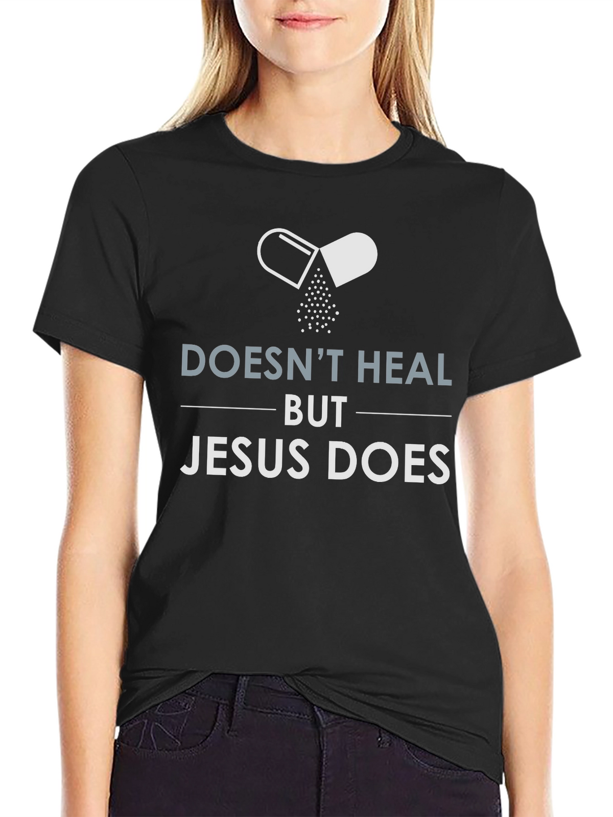 Jesus Heals Graphic Tee - Christian Faith T-Shirt
