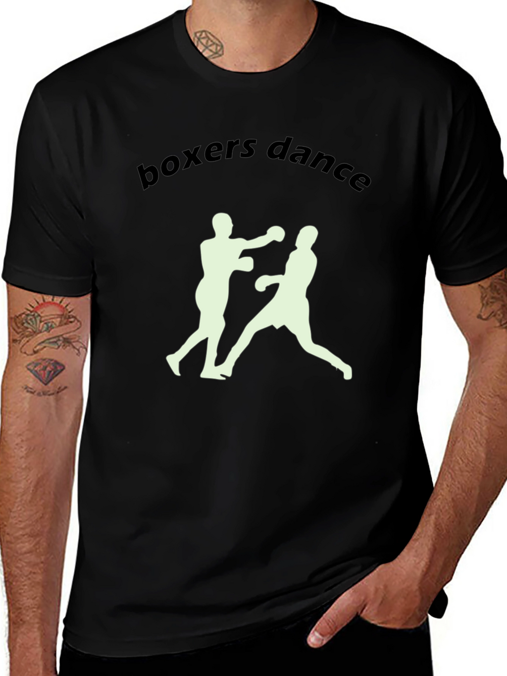 Boxers Dance Graphic T-Shirt