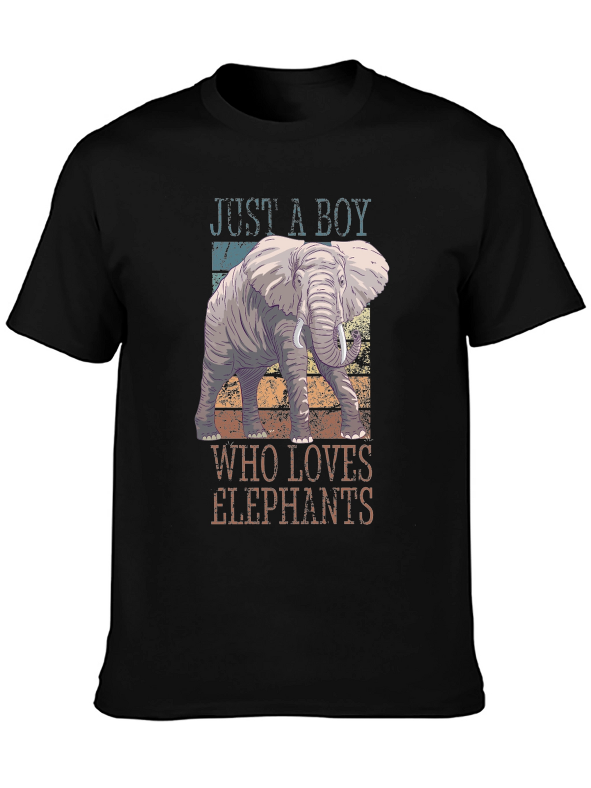 Just a Boy Who Loves Elephants T-Shirt