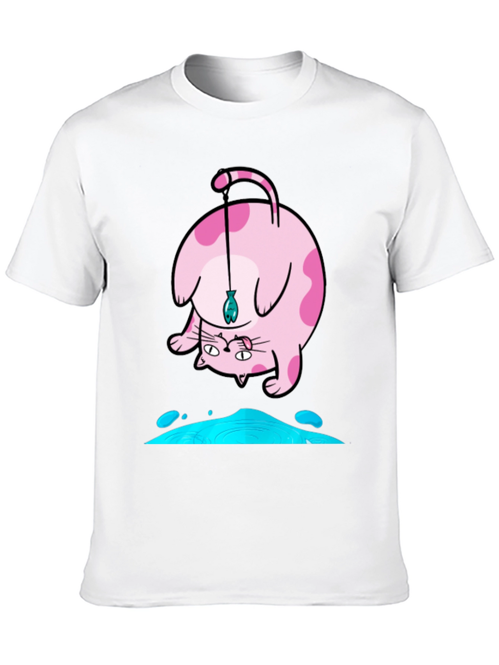 Funky Cat Fishing T-Shirt