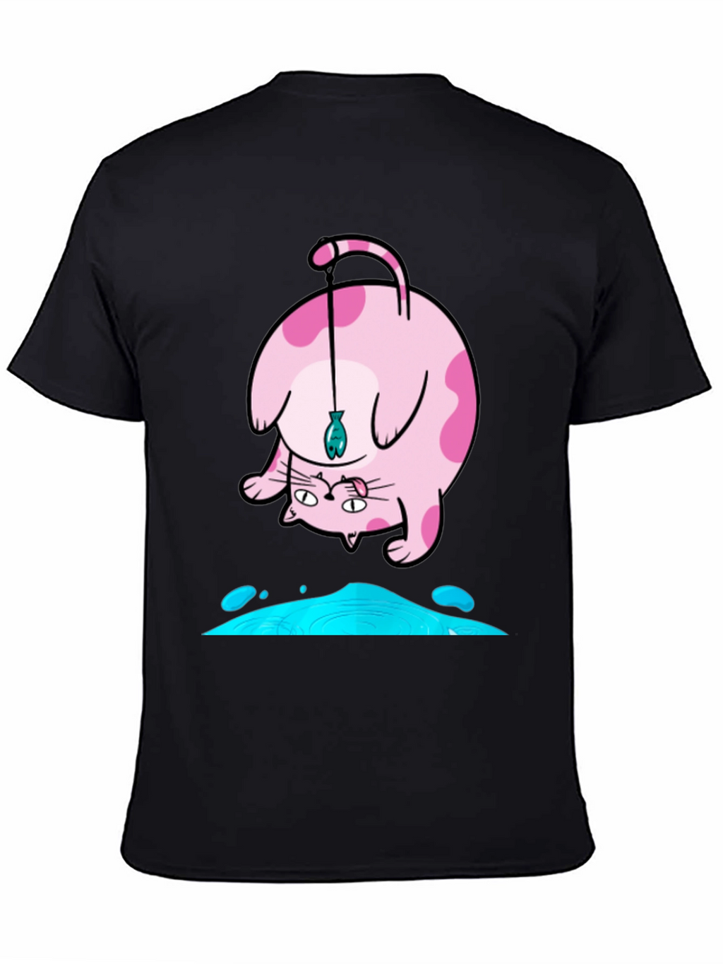 Funky Cat Fishing T-Shirt