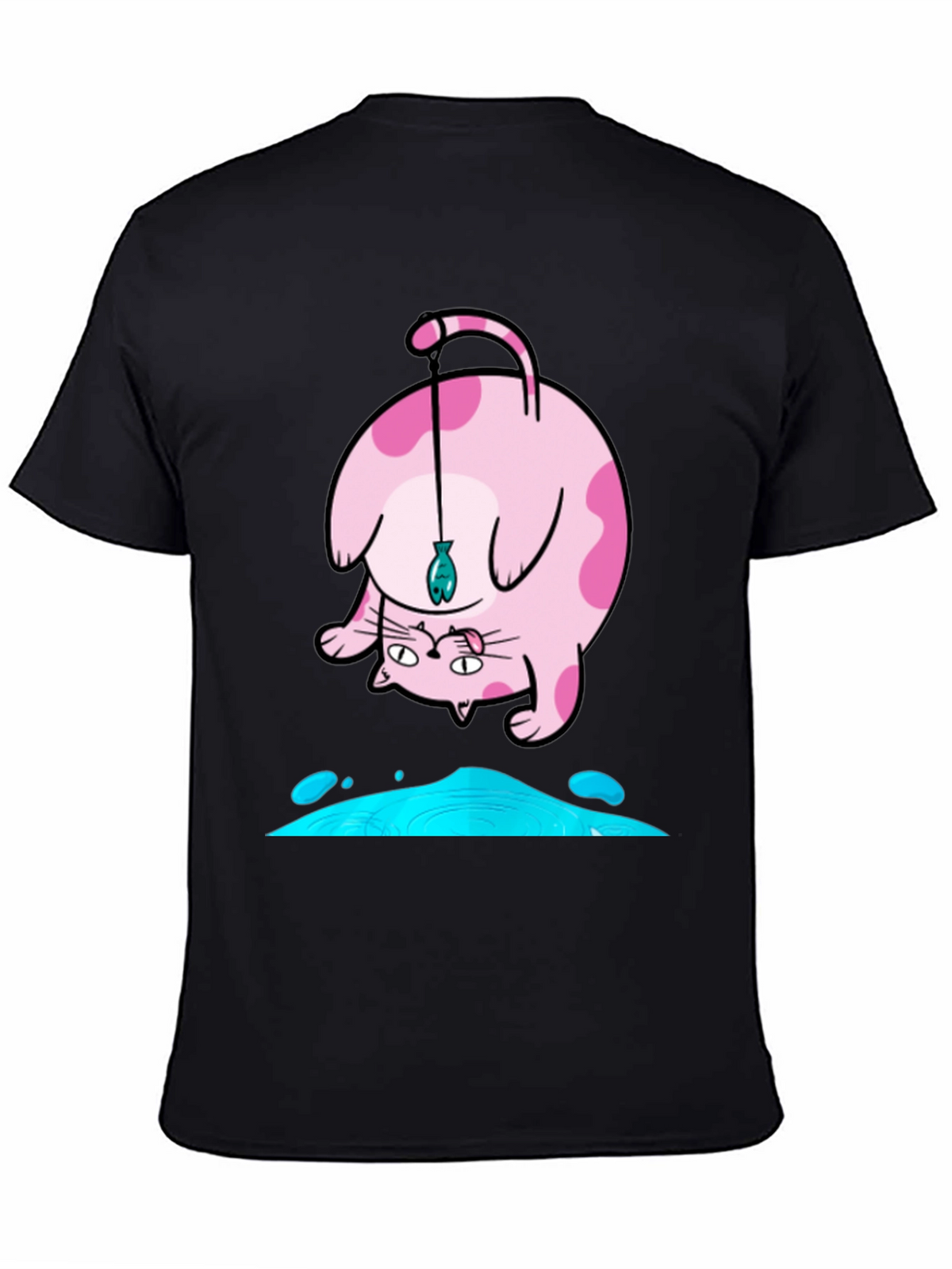 Funky Cat Fishing T-Shirt