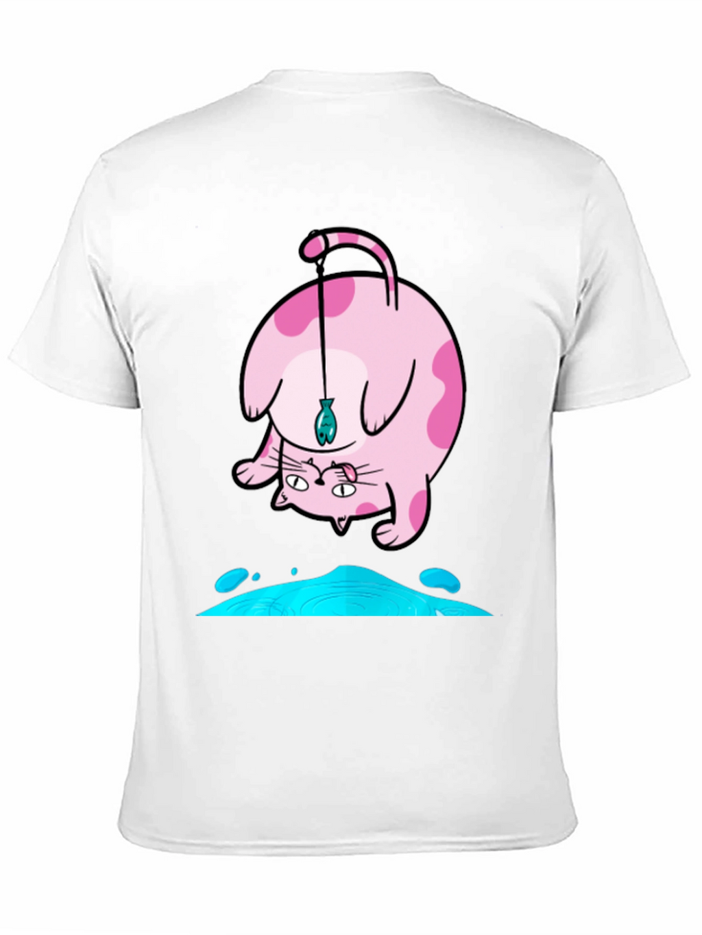 Funky Cat Fishing T-Shirt