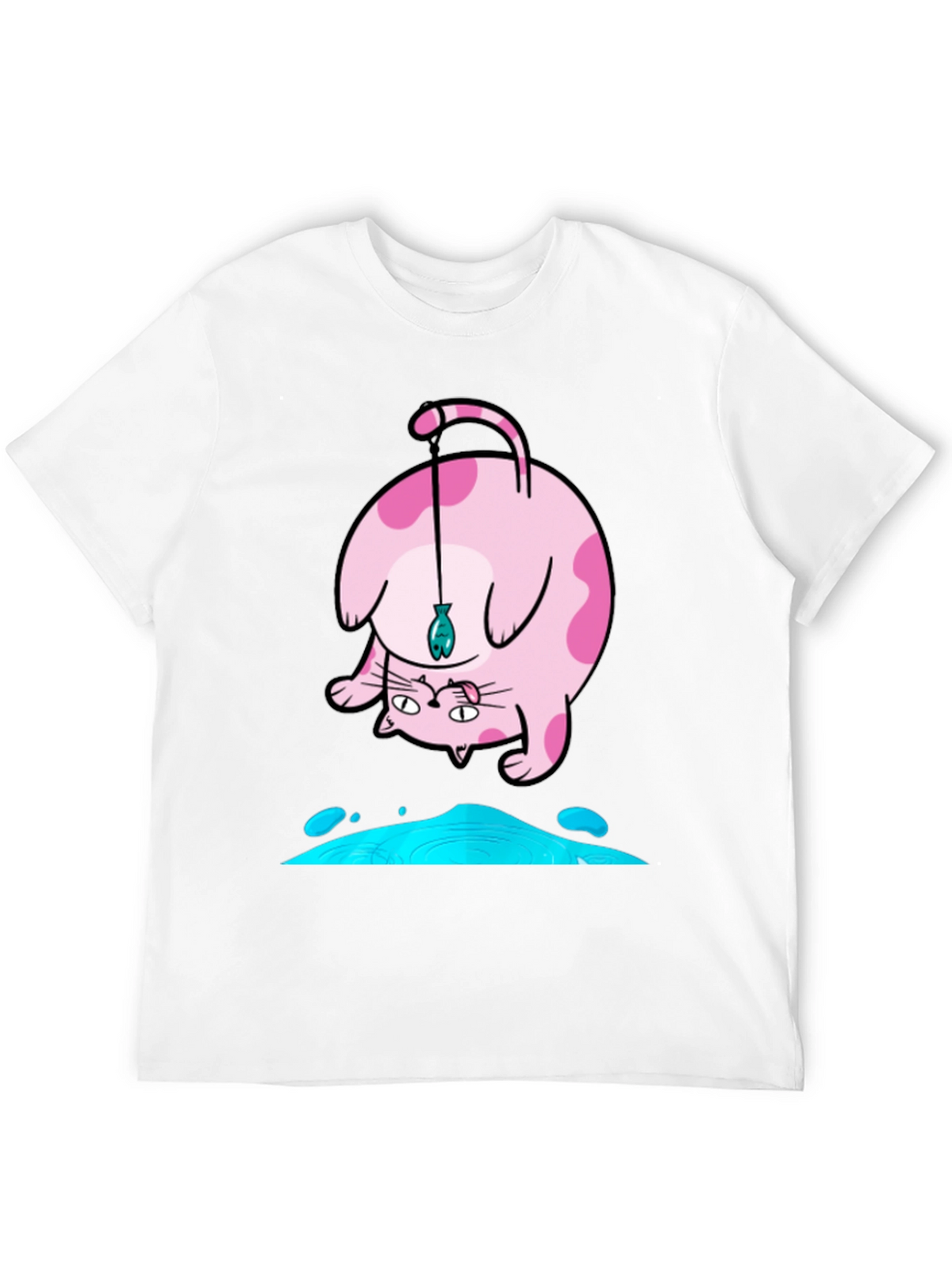 Funky Cat Fishing T-Shirt