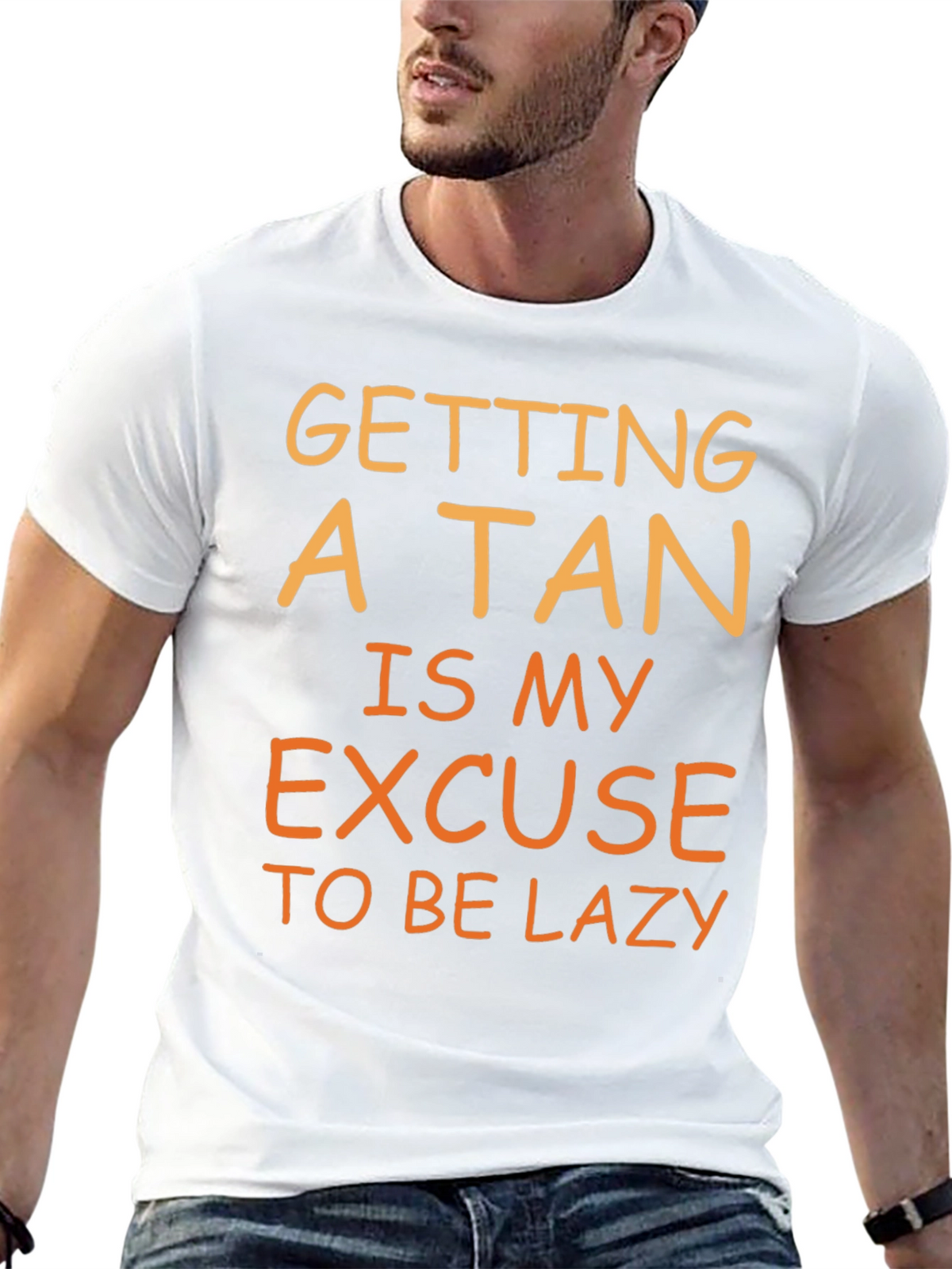 Funny Tan Excuse T-Shirt - Lazy Summer Vibes