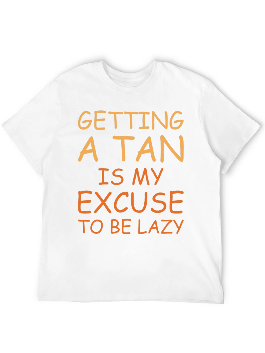 Funny Tan Excuse T-Shirt - Lazy Summer Vibes