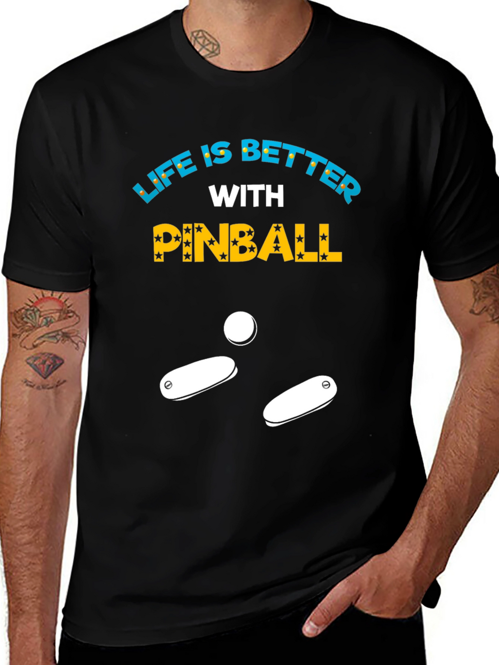 Life is Better with Pinball T-Shirt