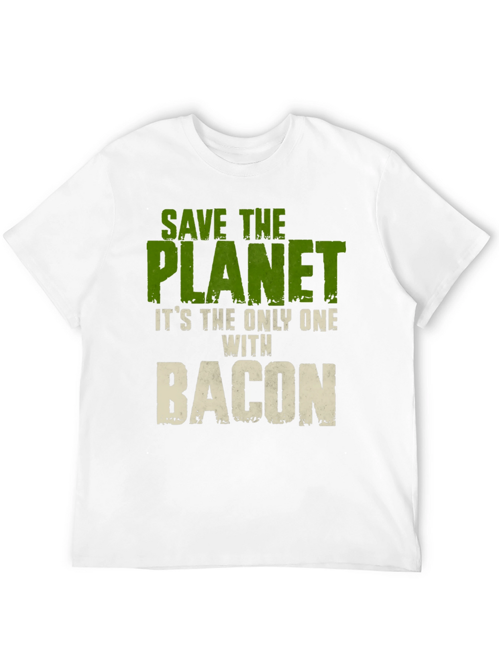 Save The Planet Bacon Graphic T-Shirt