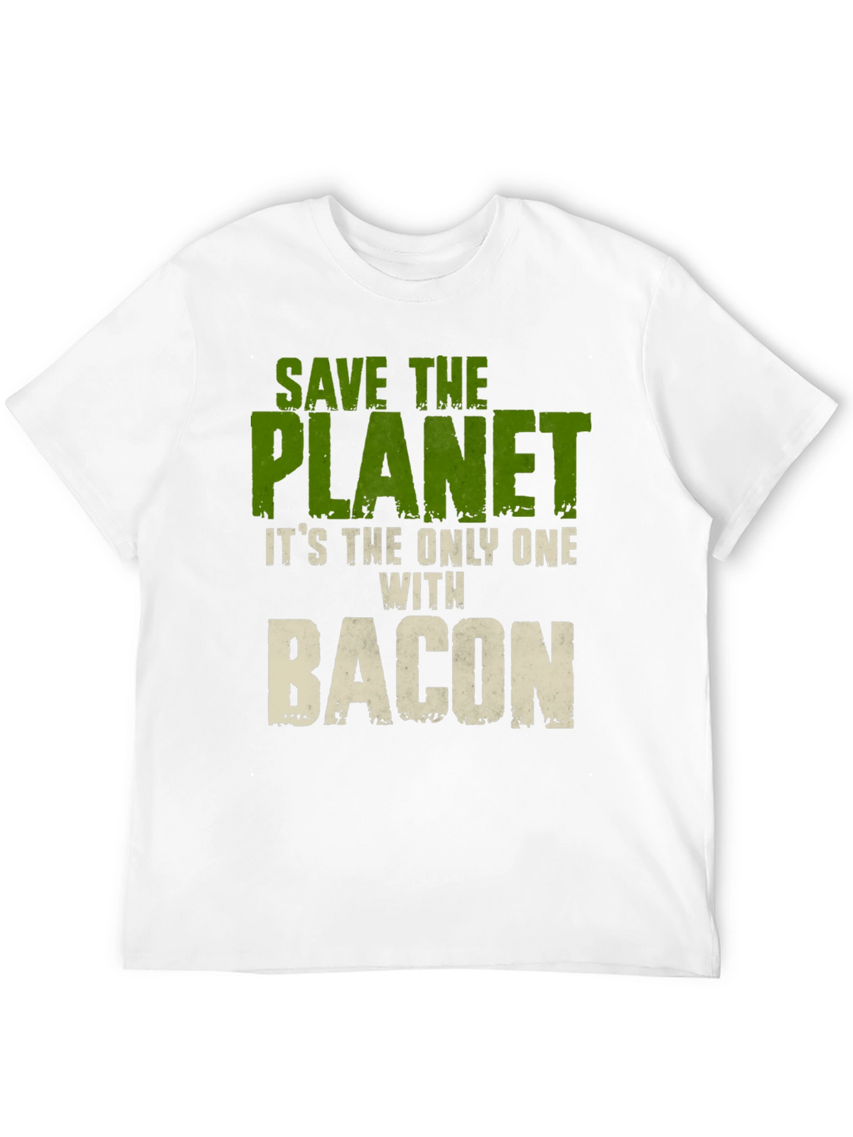 Save The Planet Bacon Graphic T-Shirt
