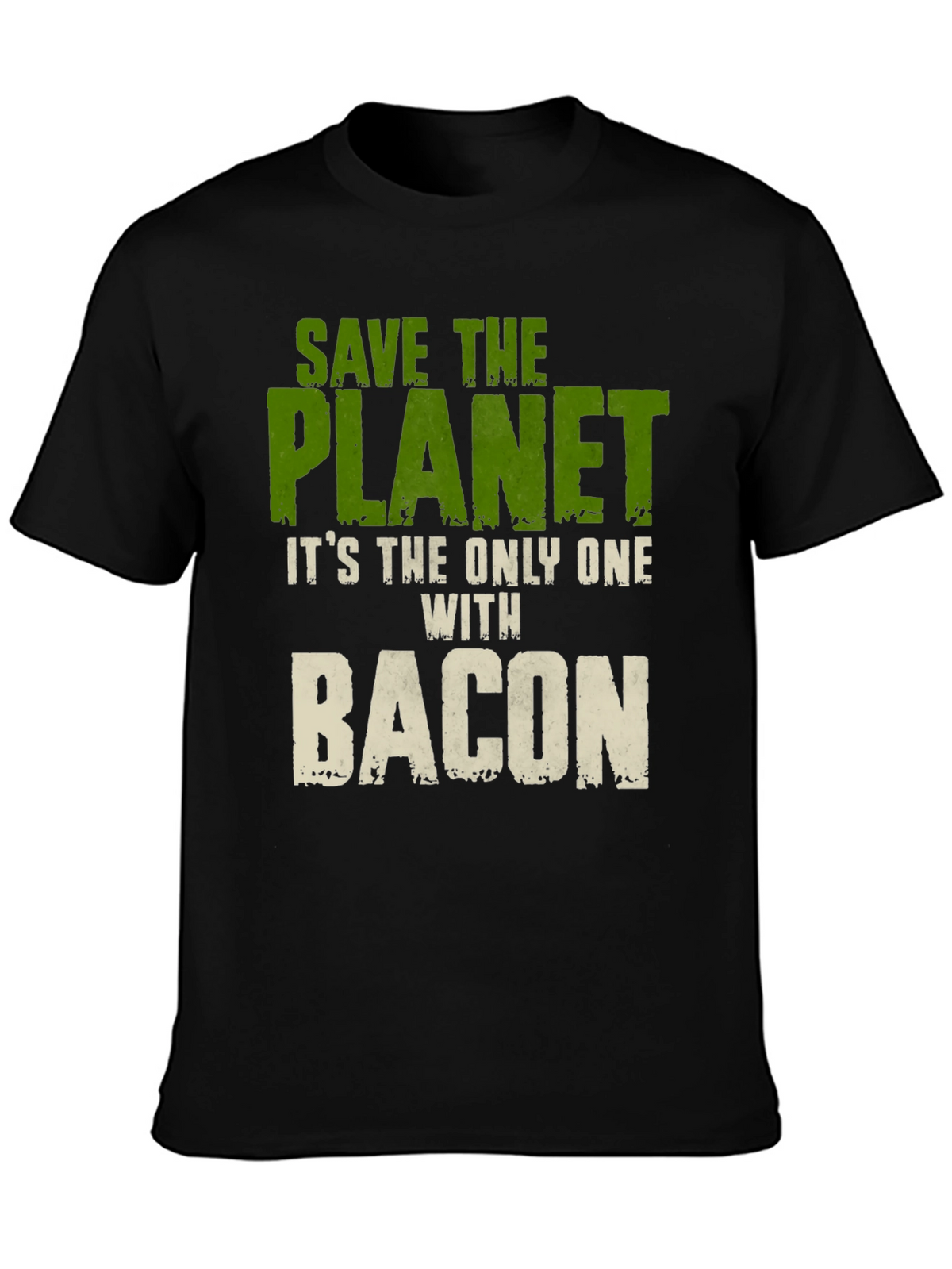 Save The Planet Bacon Graphic T-Shirt