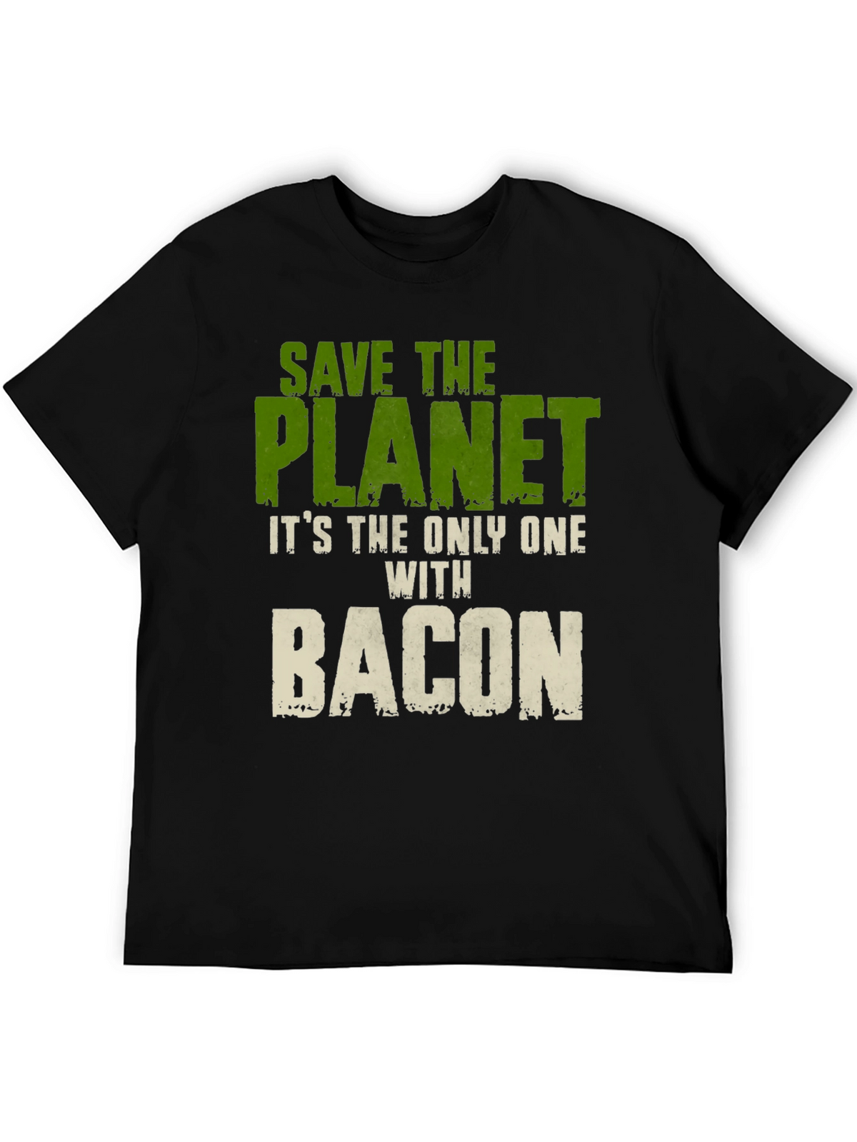 Save The Planet Bacon Graphic T-Shirt