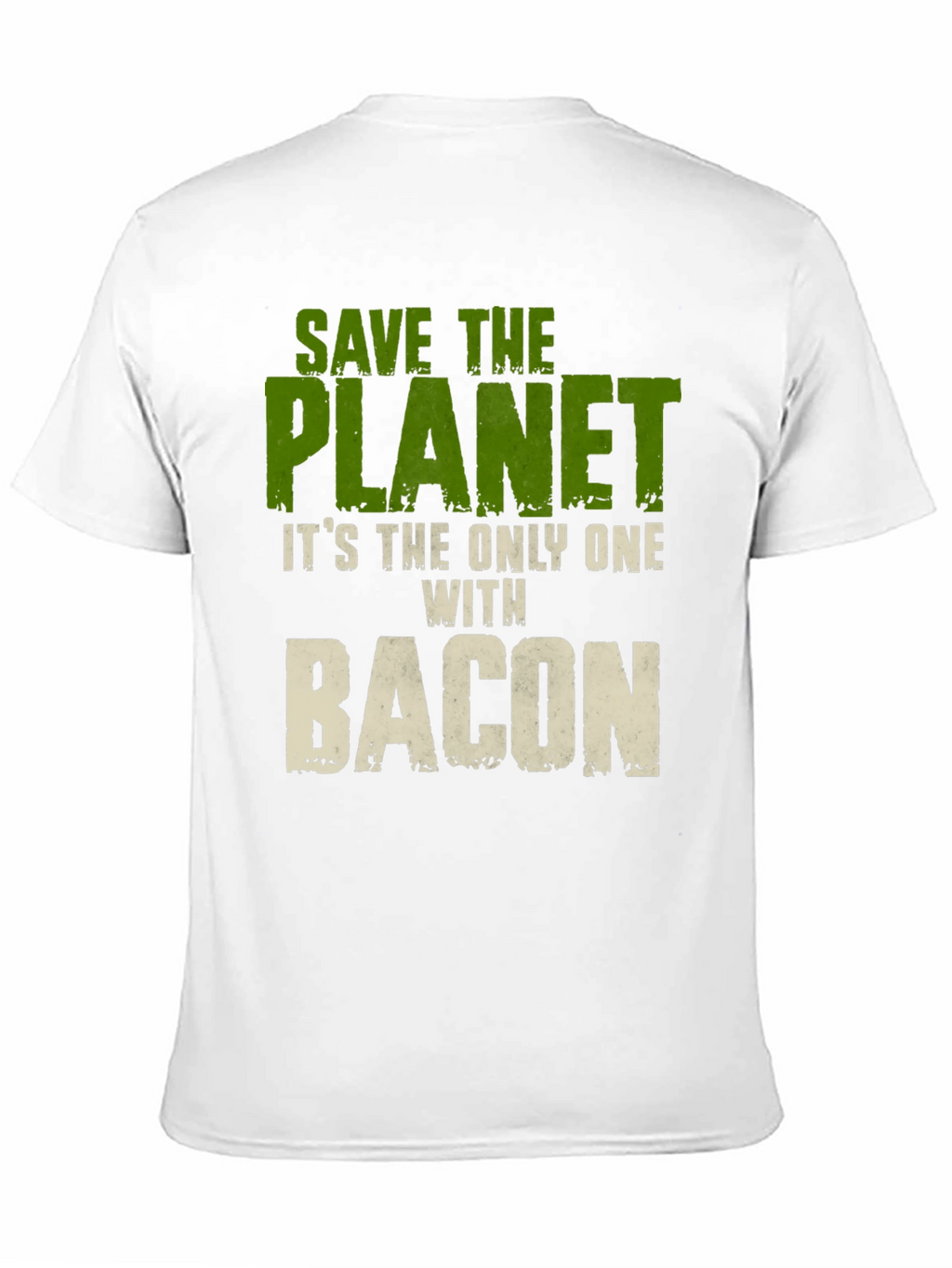 Save The Planet Bacon Graphic T-Shirt