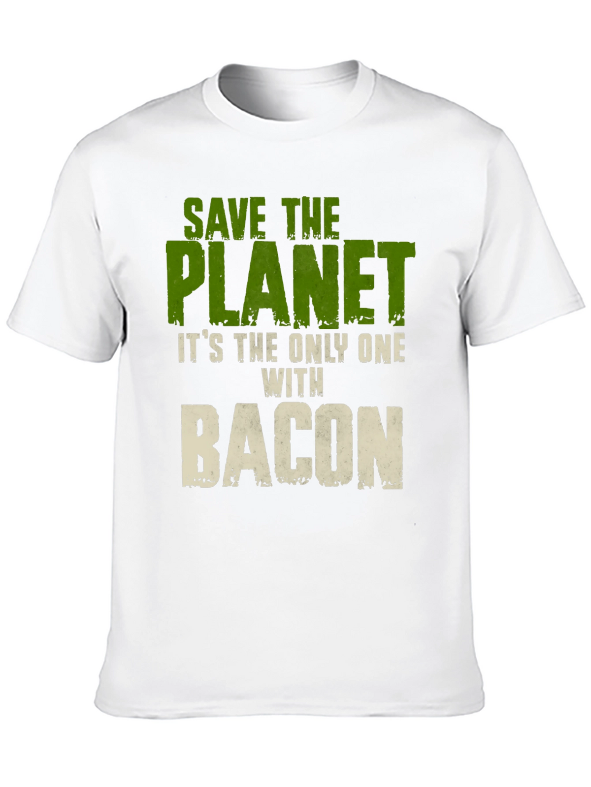 Save The Planet Bacon Graphic T-Shirt
