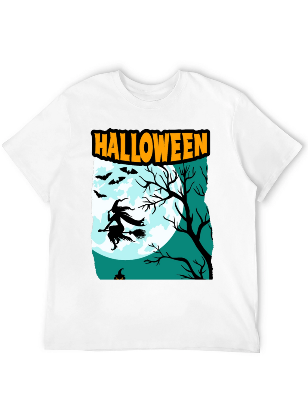 Halloween Witch Graphic T-Shirt