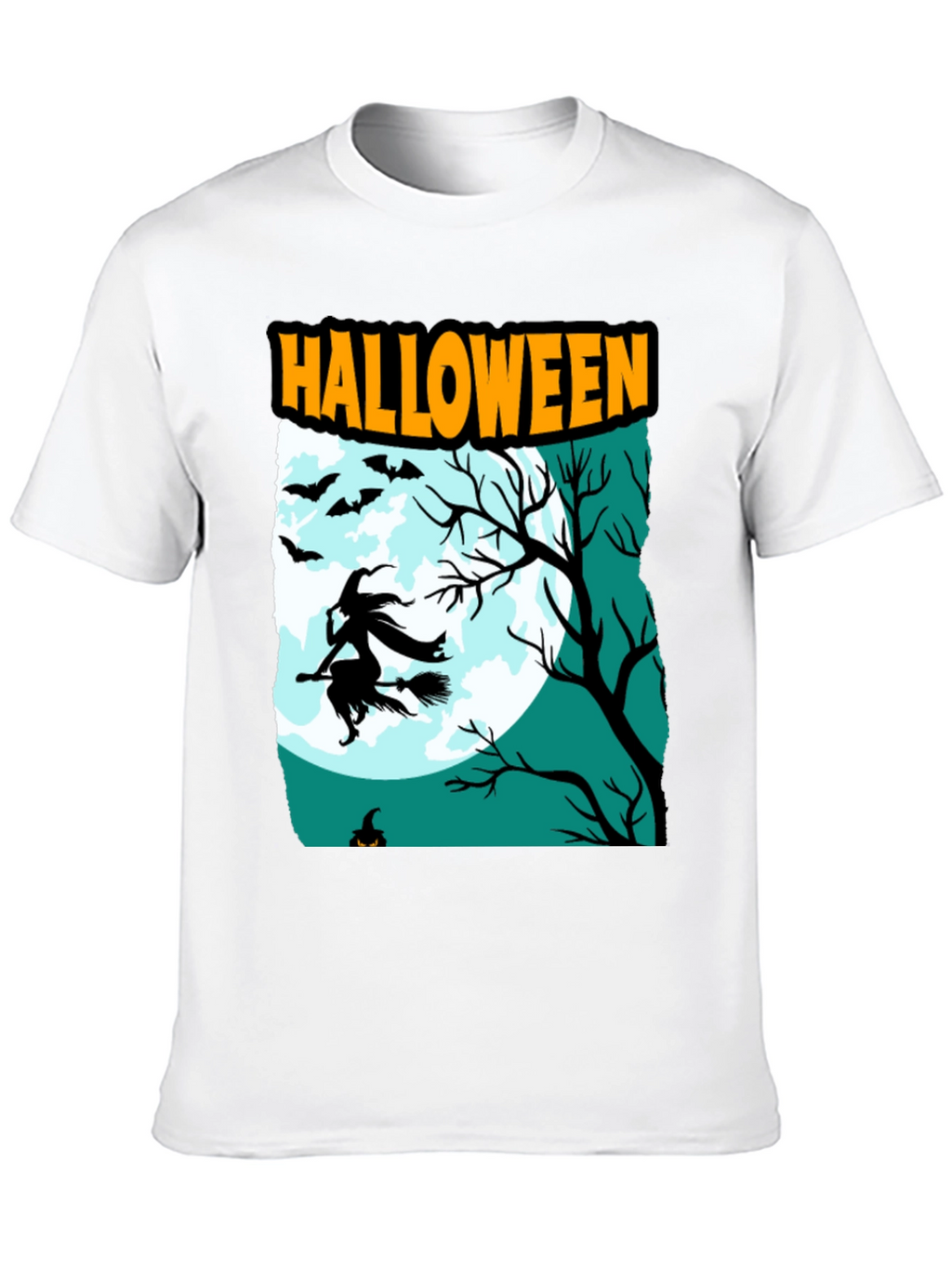 Halloween Witch Graphic T-Shirt
