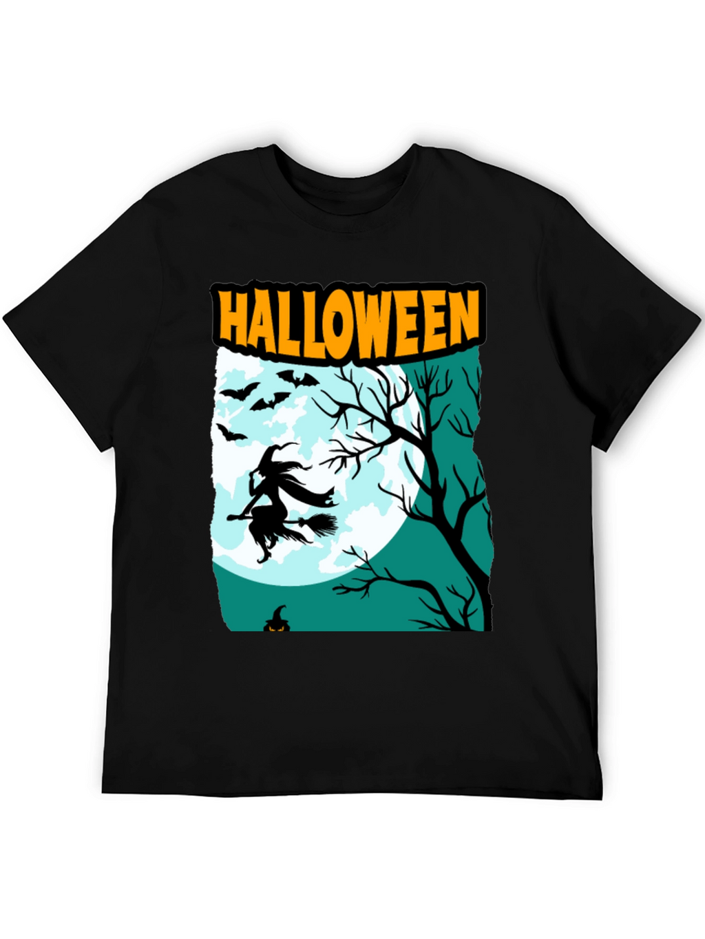 Halloween Witch Graphic T-Shirt