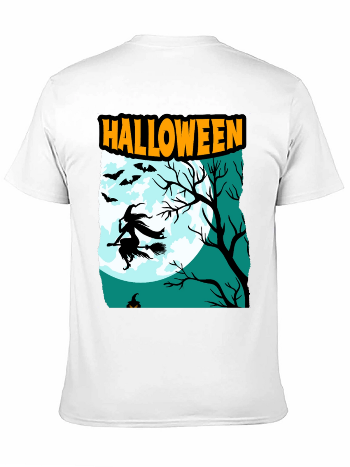 Halloween Witch Graphic T-Shirt