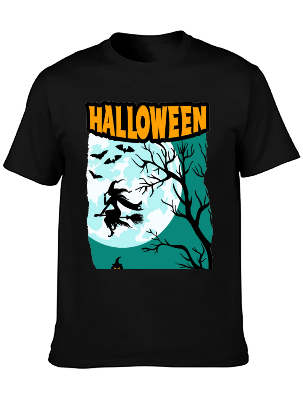 Halloween Witch Graphic T-Shirt