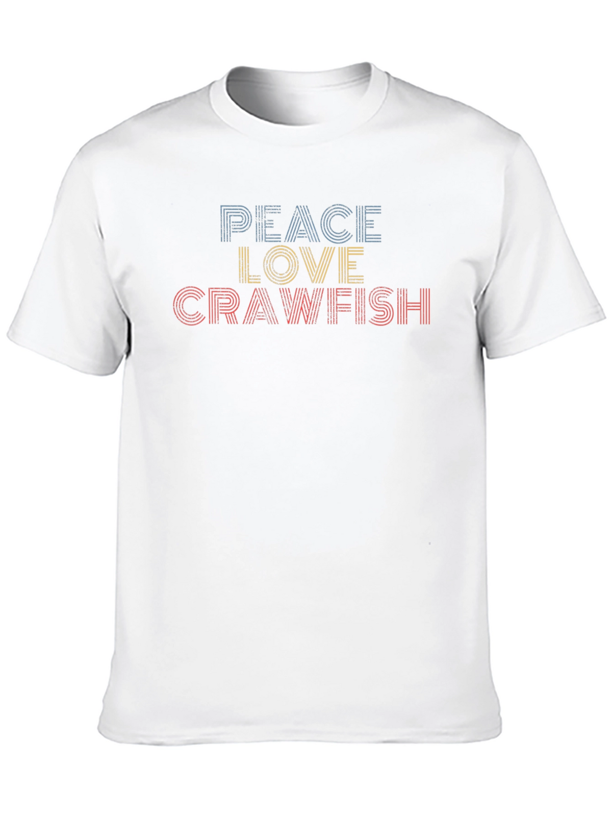Peace Love Crawfish Retro T-Shirt