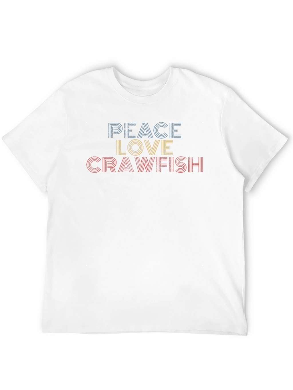 Peace Love Crawfish Retro T-Shirt