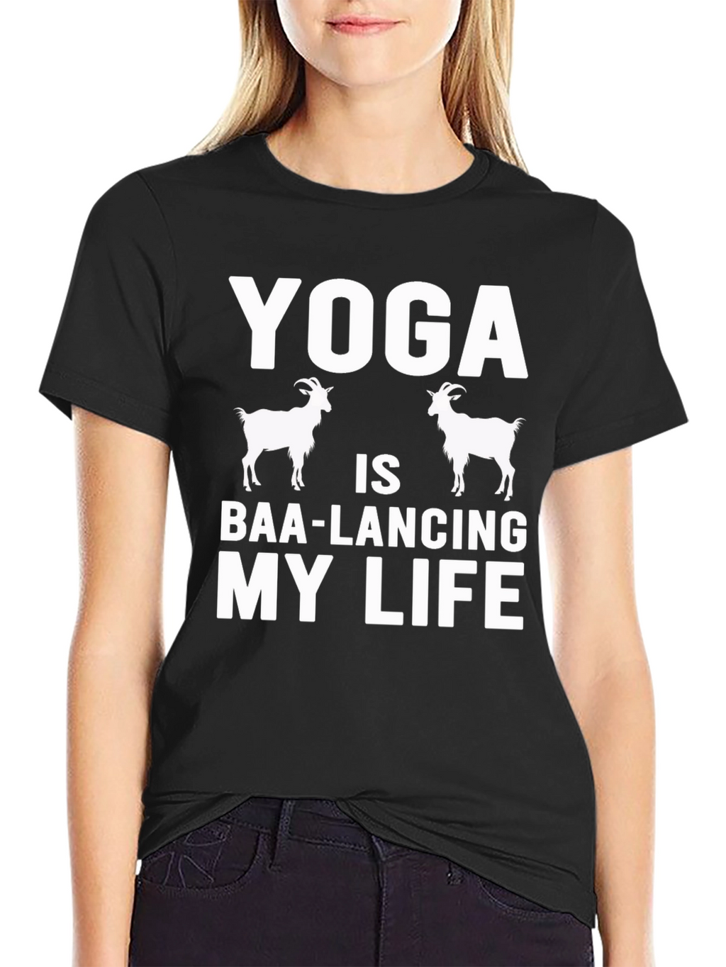 Yoga Goat T-Shirt - Baa-lancing My Life Tee