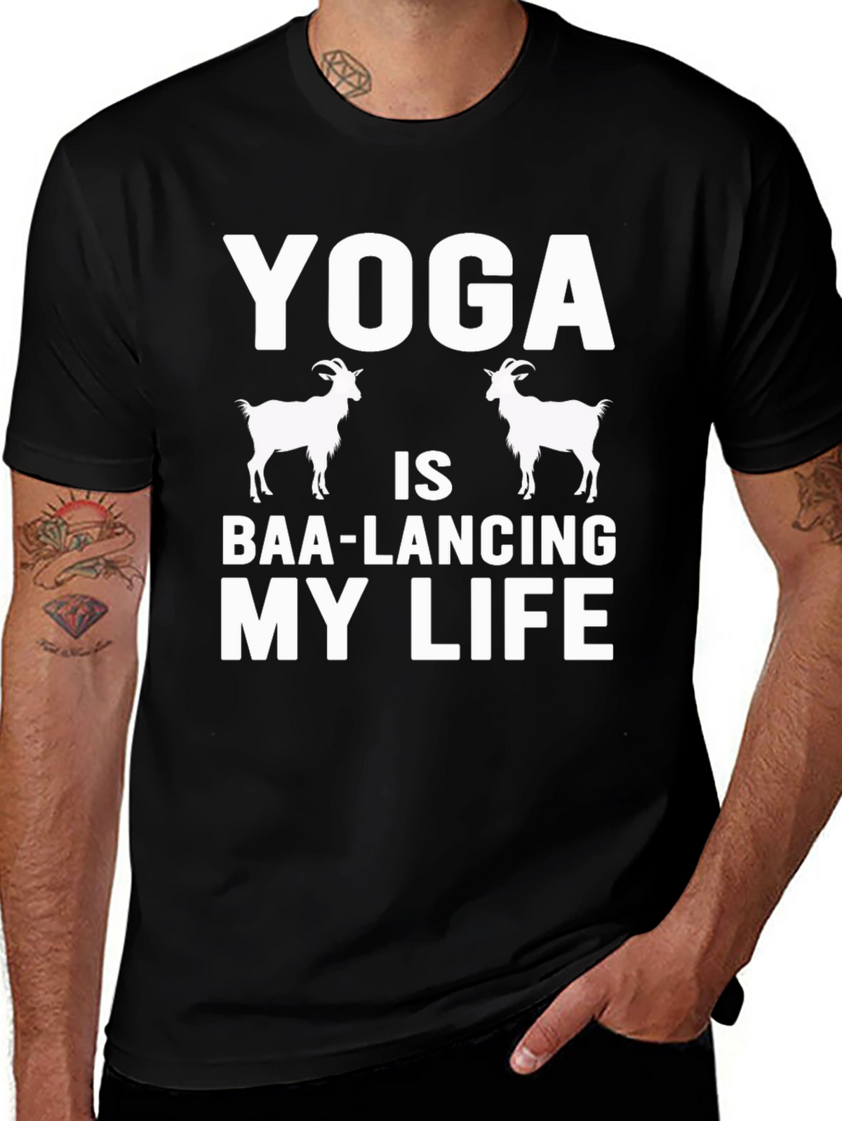 Yoga Goat T-Shirt - Baa-lancing My Life Tee