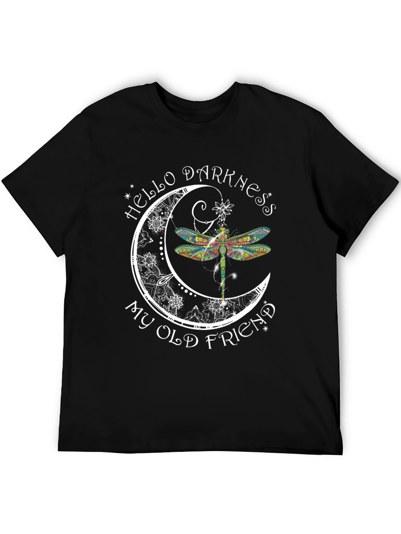 Hello Darkness My Old Friend Dragonfly Graphic Tee