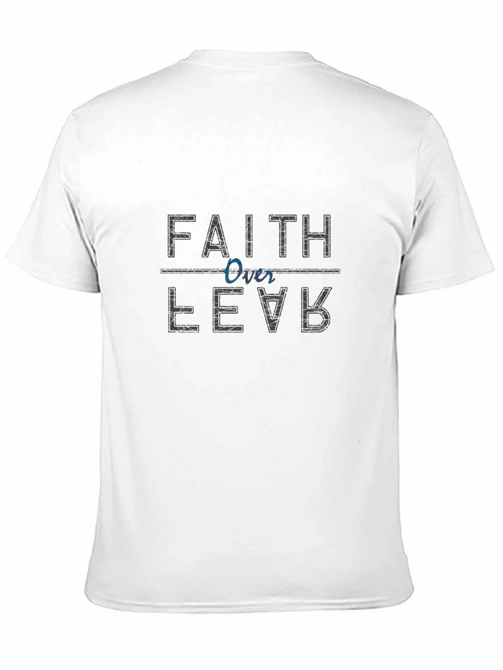 Faith Over Fear Black Graphic T-Shirt