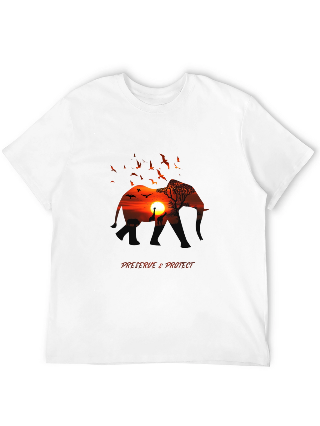 African Sunset Graphic Tee - Preserve & Protect