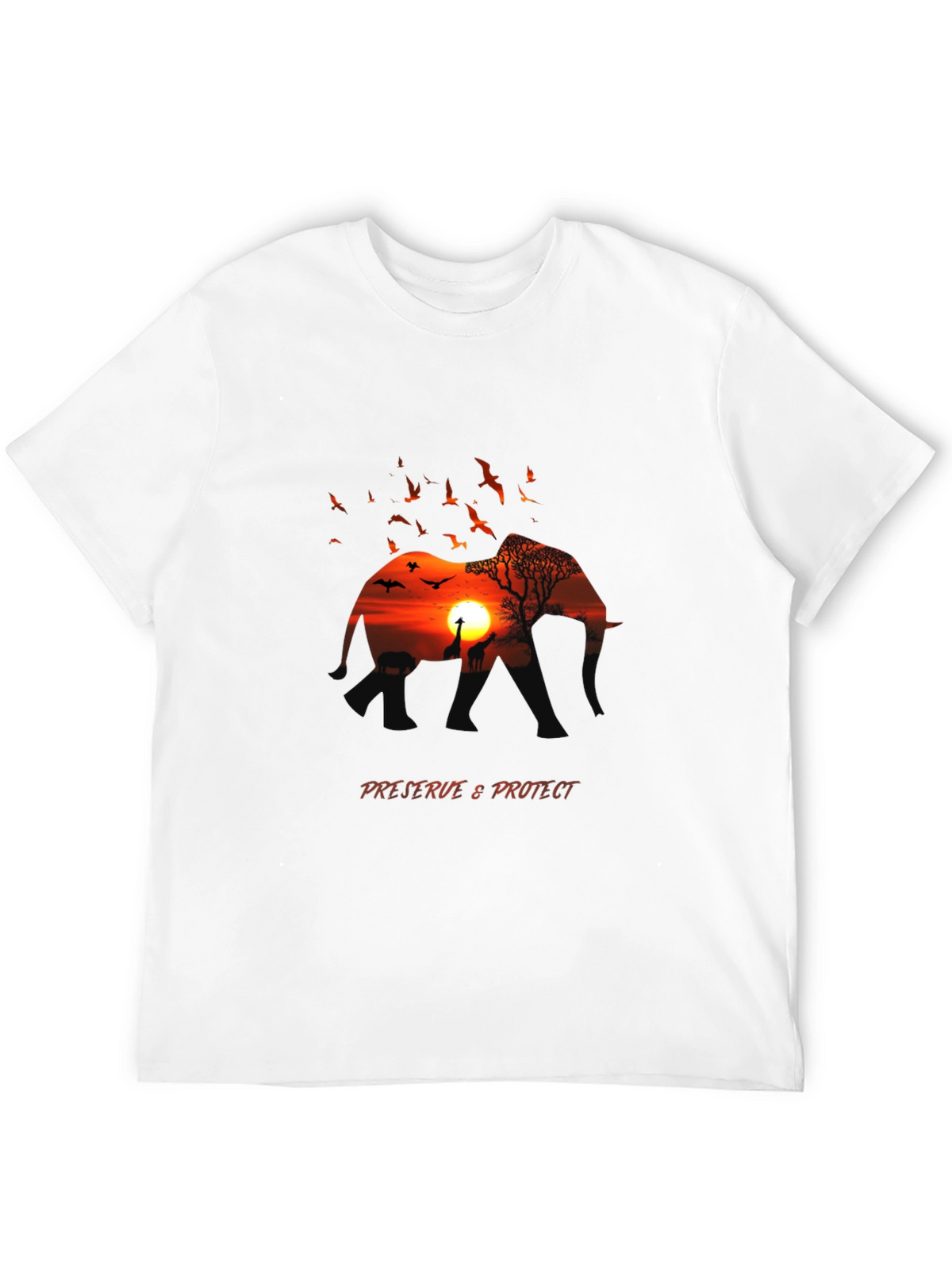African Sunset Graphic Tee - Preserve & Protect