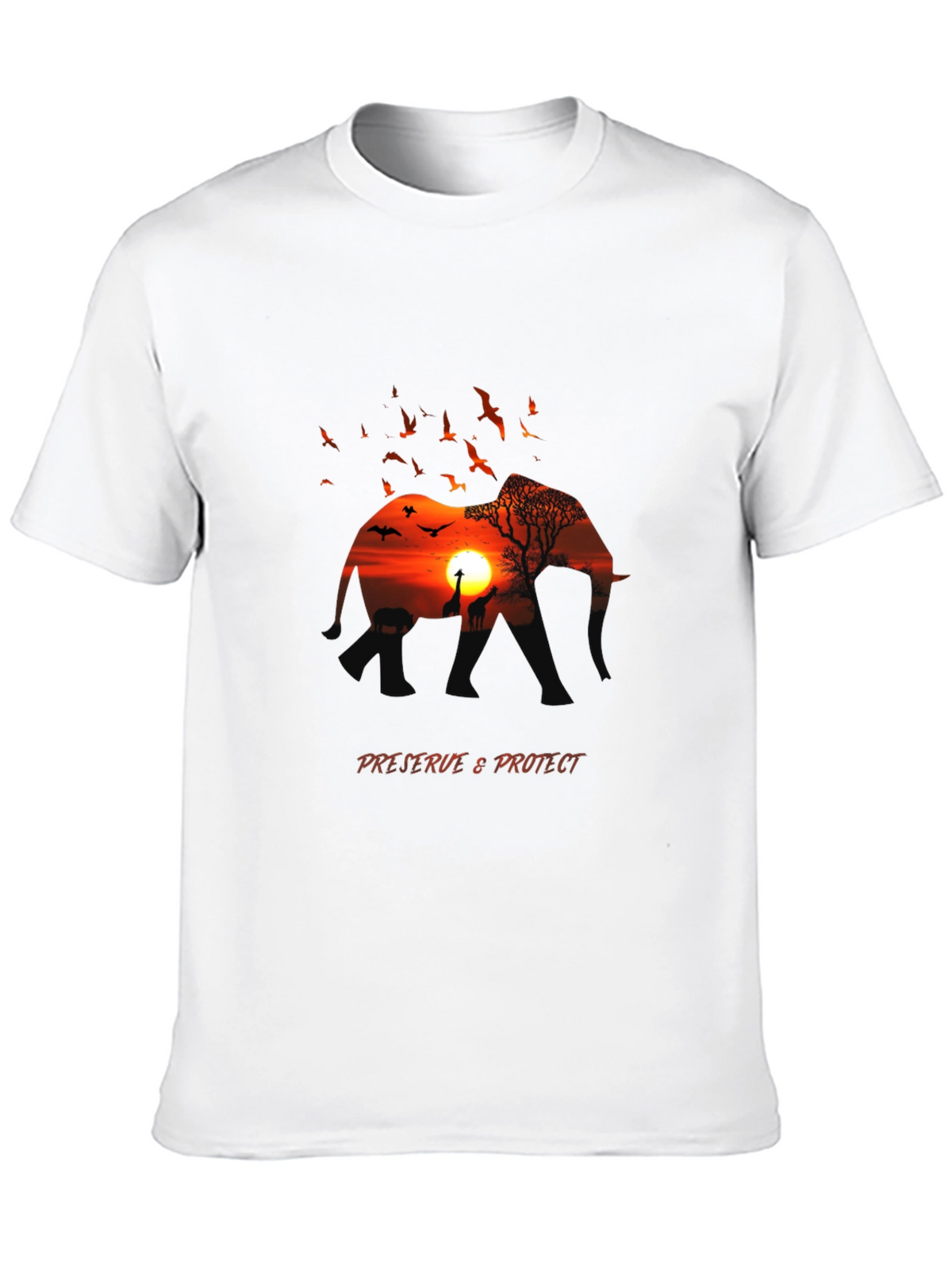 African Sunset Graphic Tee - Preserve & Protect