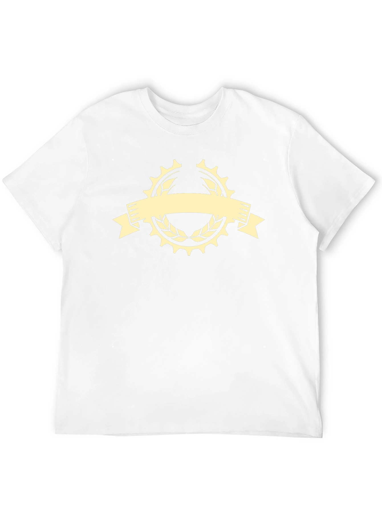 Mens Black Graphic Tee - Cycle Laurel Design