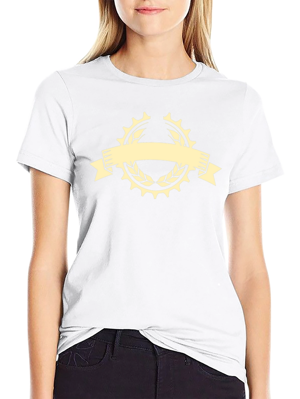 Mens Black Graphic Tee - Cycle Laurel Design