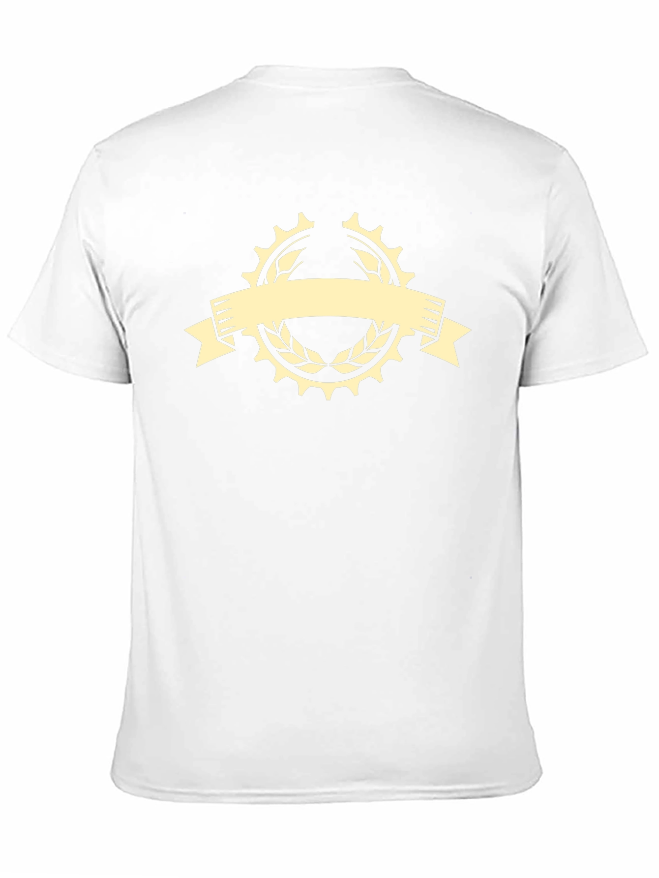 Mens Black Graphic Tee - Cycle Laurel Design
