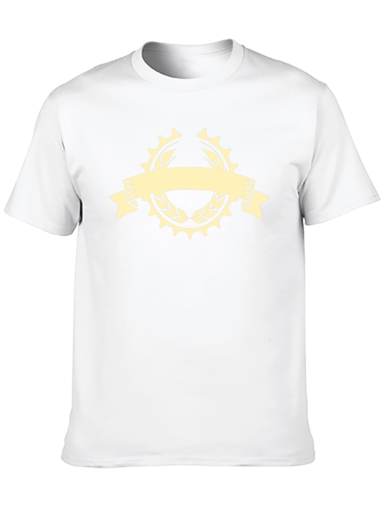 Mens Black Graphic Tee - Cycle Laurel Design