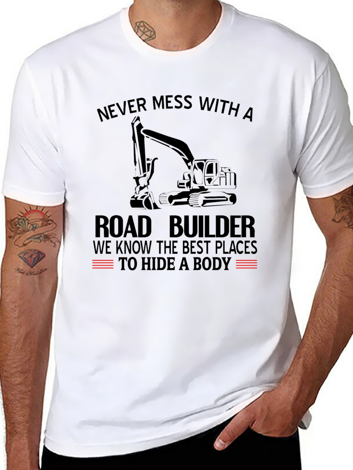 Road Builder T-Shirt - Funny Construction Tee
