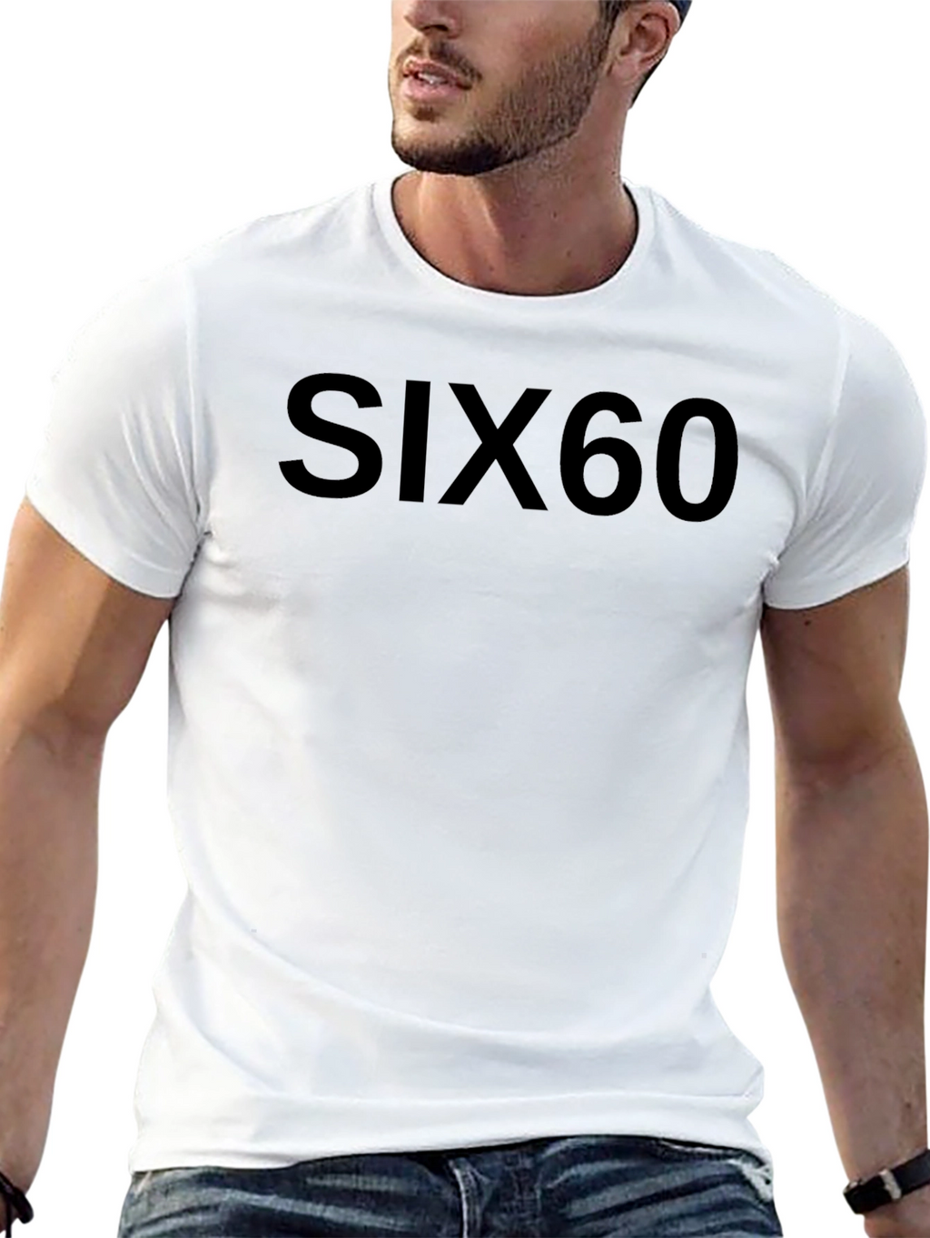 SIX60 Black T-Shirt - Classic Band Tee