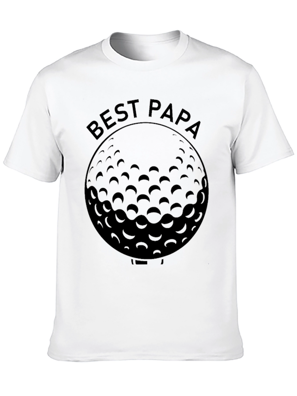 Best Papa Golf Ball Graphic T-Shirt
