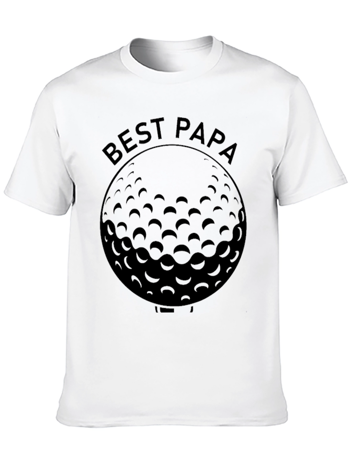 Best Papa Golf Ball Graphic T-Shirt