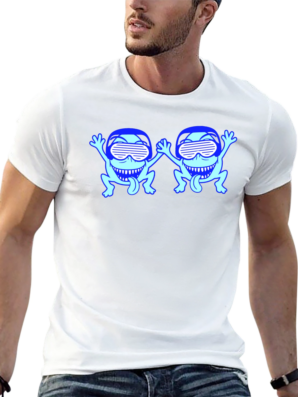 Cool Frogs Black T-Shirt