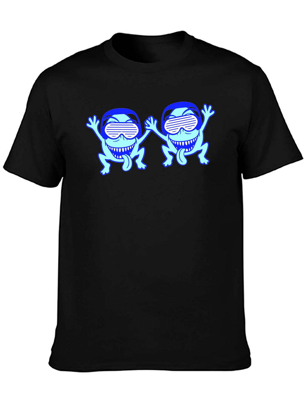Cool Frogs Black T-Shirt