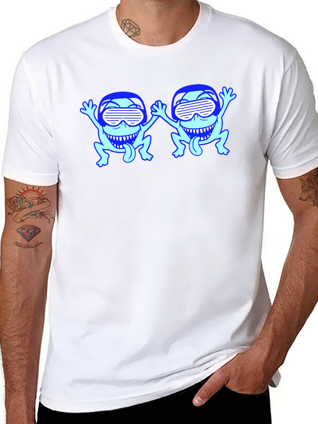 Cool Frogs Black T-Shirt