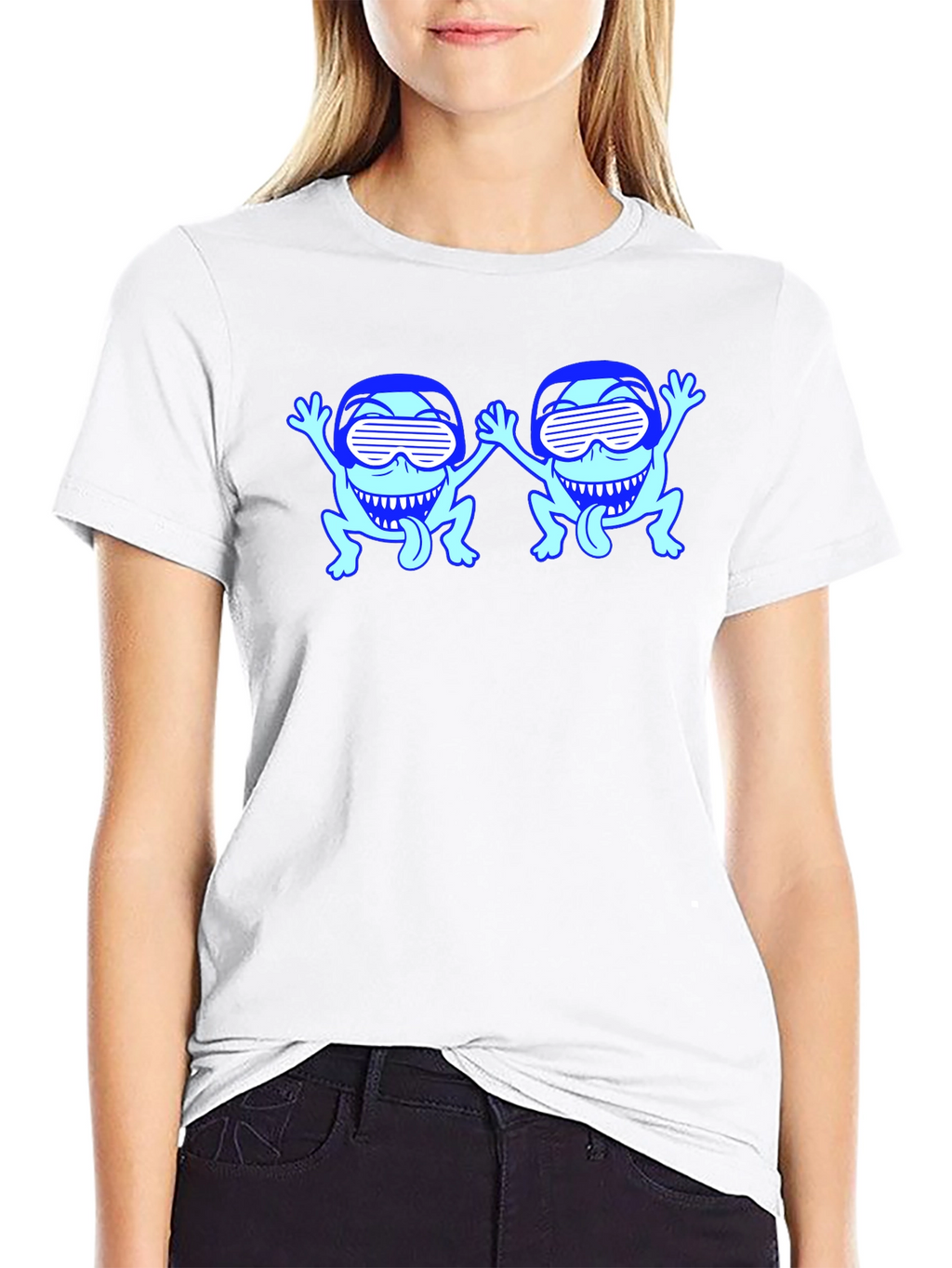 Cool Frogs Black T-Shirt