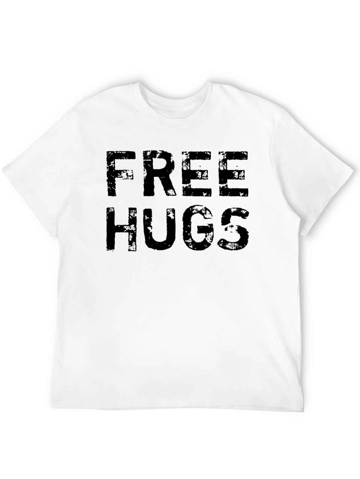 Free Hugs Graphic Tee - Soft Cotton Casual T-Shirt