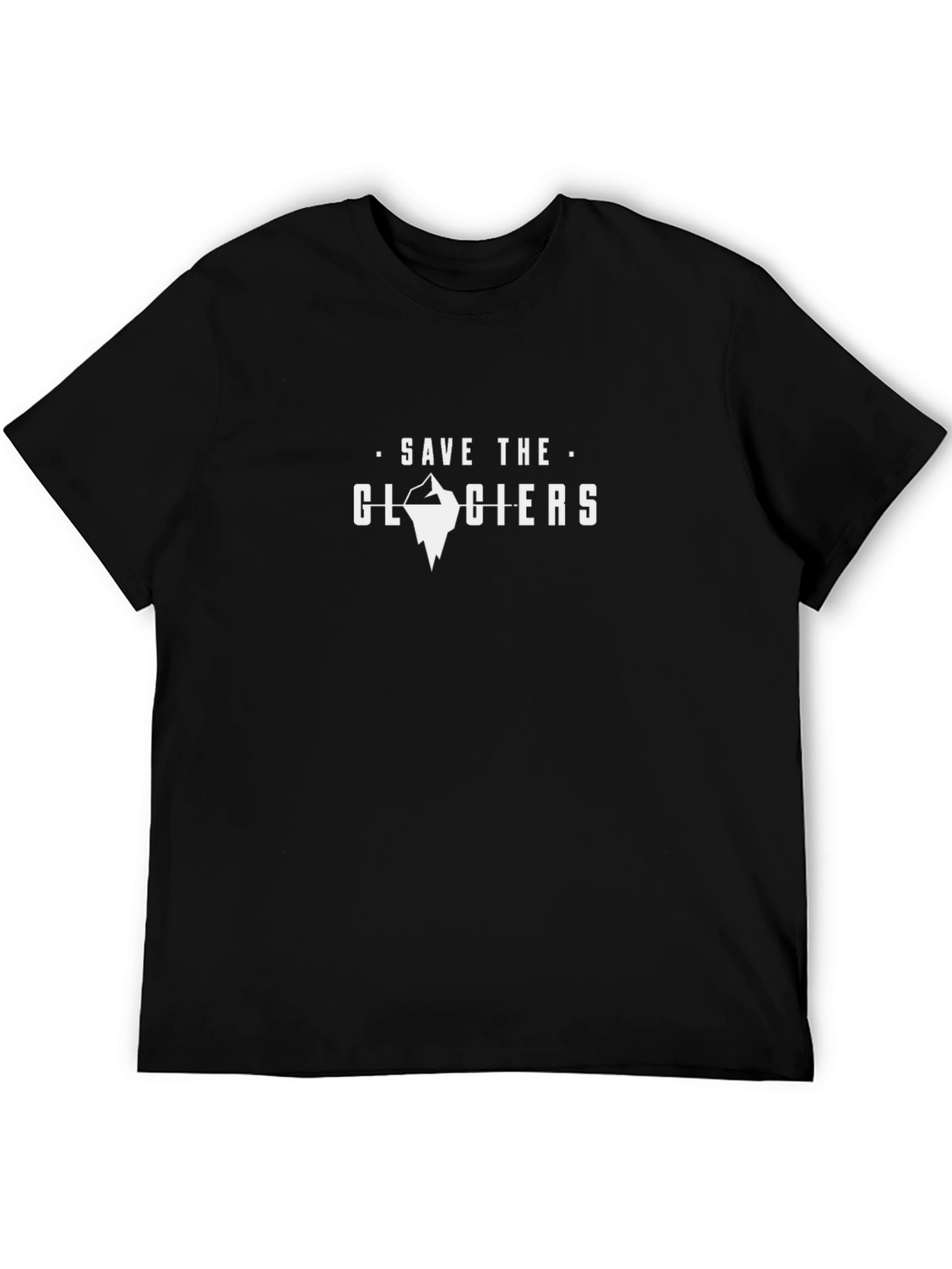 Save the Glaciers Black Graphic Tee