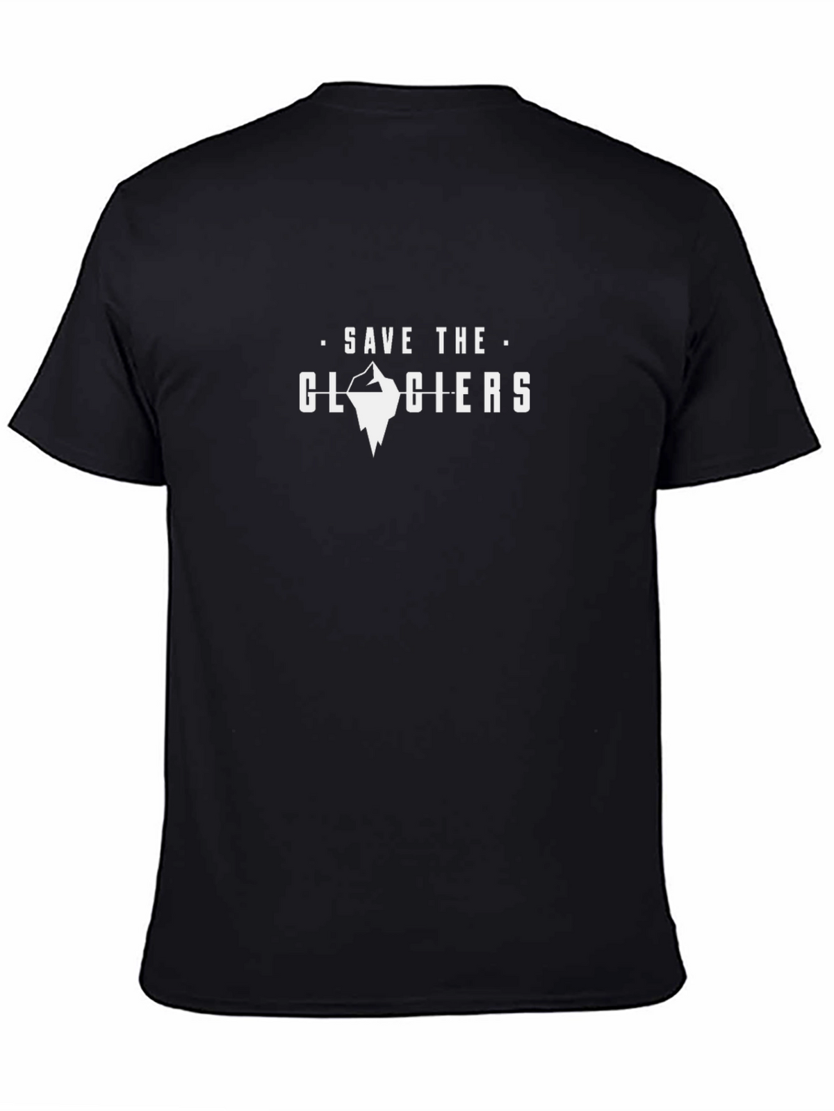 Save the Glaciers Black Graphic Tee